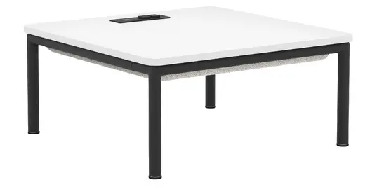 Konfurb Konnect Power Laminate Table and Base - 25.6W x 25.6D x 12H