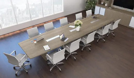 Boat Shaped Conference Tables for a Stylish Conference Room
