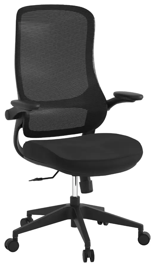 26.77 x 25.2 x 42.72-46.46 - Verde High Back Chair with Flip and Swivel Arms
