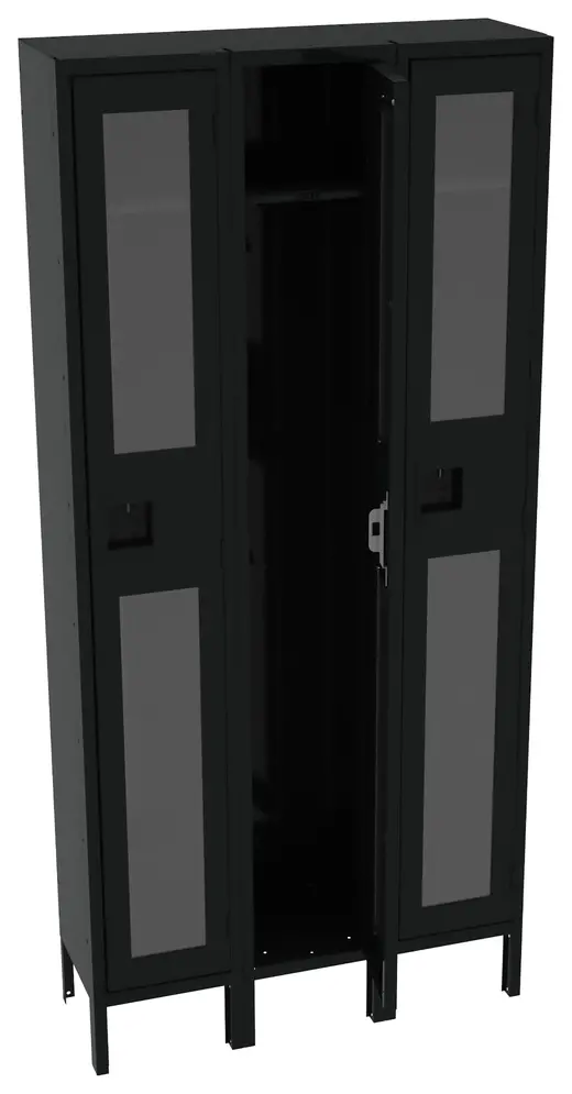 Assm  CThru 3Wd 36W x 12D x 78H Legs