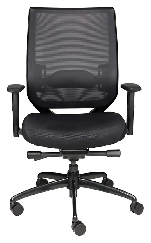 Nifty large task chair, stock, black - 20.5W x 21.5D x 43H