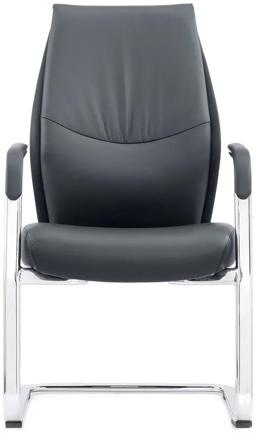 Leather on Demand chair, black - 25.5W x 20D x 49H