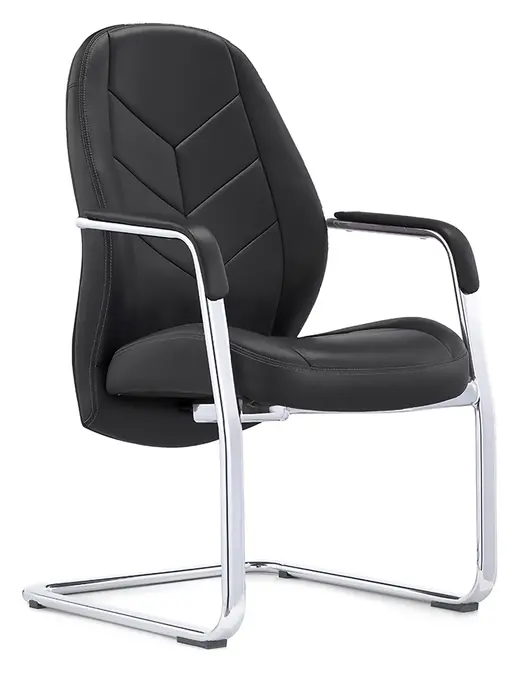 Leather on Demand chair, black - 25.5W x 20D x 49H