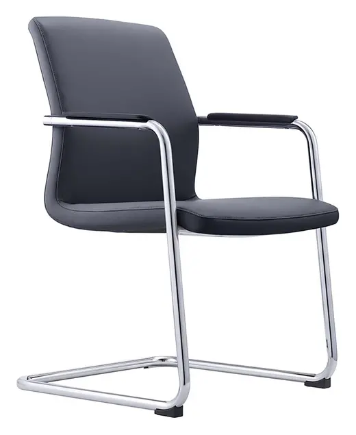 Leather on Demand chair, black - 25.5W x 20D x 49H