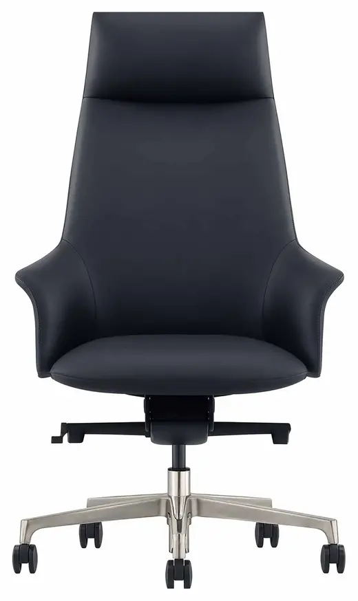 Leather on Demand chair, black - 25.5W x 20D x 49H