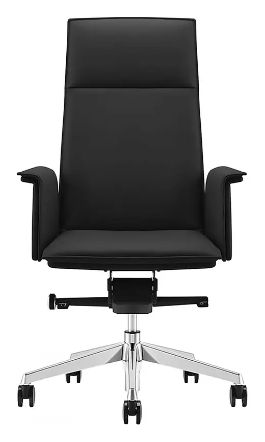 Leather on Demand chair, black - 25.5W x 20D x 49H