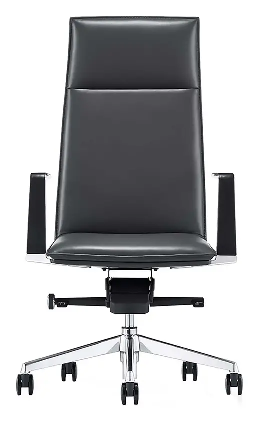 Leather on Demand chair, black - 25.5W x 20D x 49H