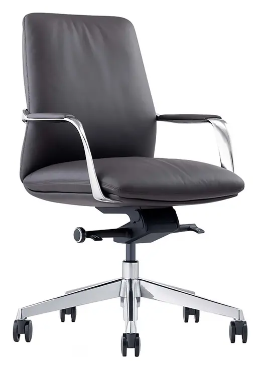 Leather on Demand chair, black - 25.5W x 20D x 49H