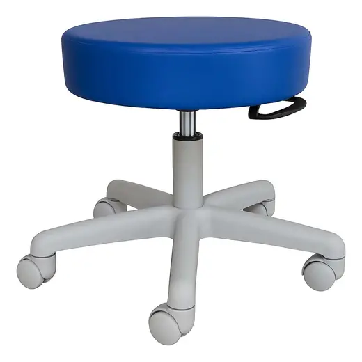 Medical/dental stool, basic unit, Grade 2, light gray - 16W x 16D x 34H