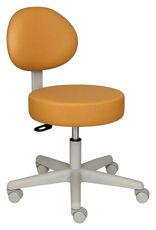 Medical/dental stool, basic unit, Grade 2, light gray - 16W x 16D x 34H
