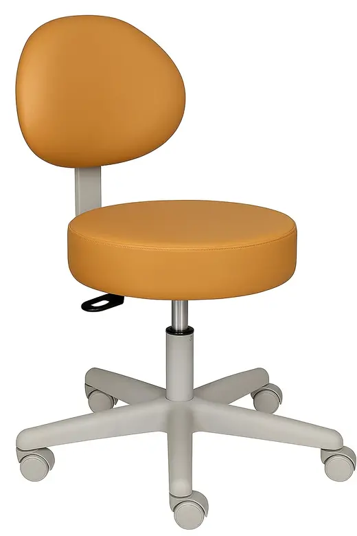 Medical/dental stool, extended stool height, Grade 2, light gray - 16W x 16D x 34H