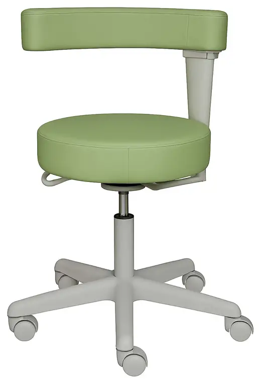Medical/dental stool, basic unit, Grade 2, light gray - 16W x 16D x 34H