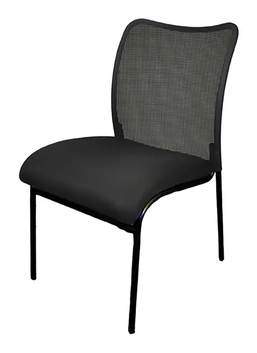 Melo side chair, Grade 1, black - 22.5W x 24D x 33.5H