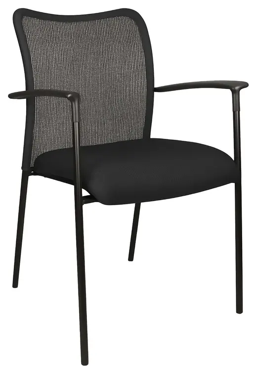 Melo side chair, Grade 1, black - 22.5W x 24D x 33.5H
