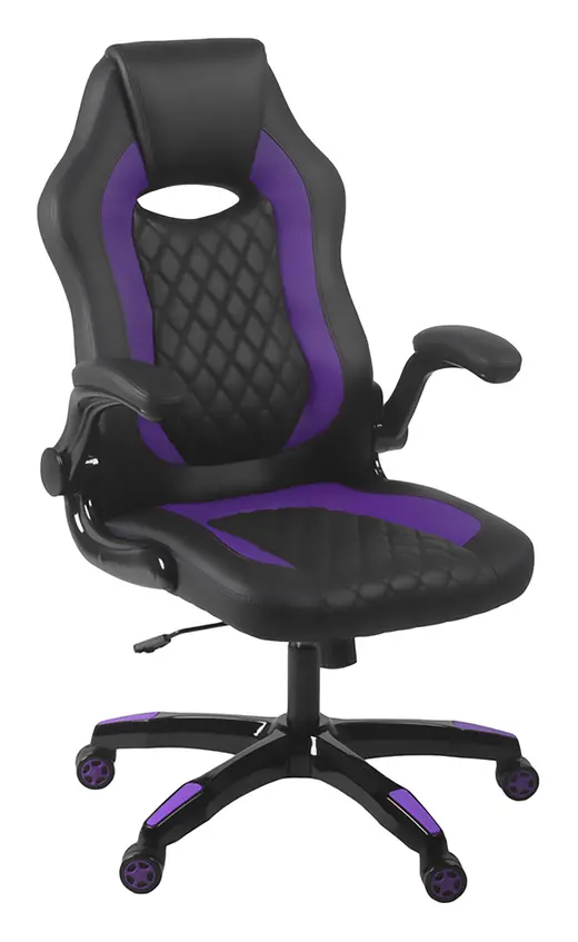 AON Archeus Ergonomic Gaming Chair - Black & Purple - 25 x 23 x 45