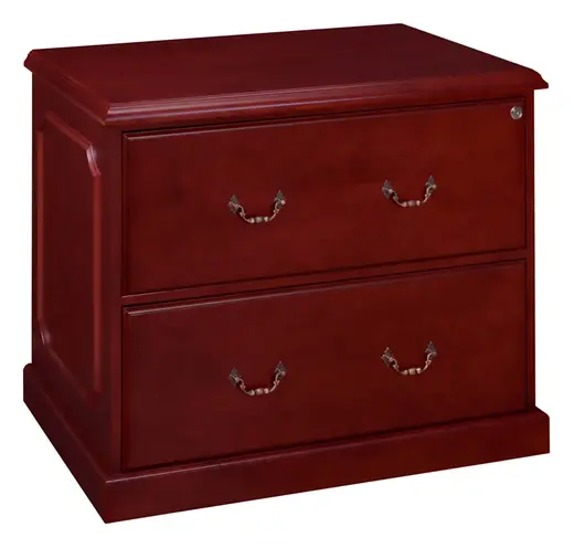 Regency Prestige 36 in. 2 Drawer Lateral File Cabinet- Mahogany - 36 x 24 x 29