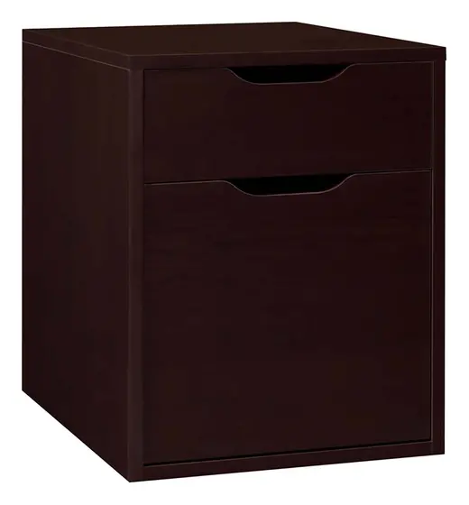 Niche Mod 19.5 in Freestanding Storage or File Cabinet- Truffle - 15 x 19 x 19.5