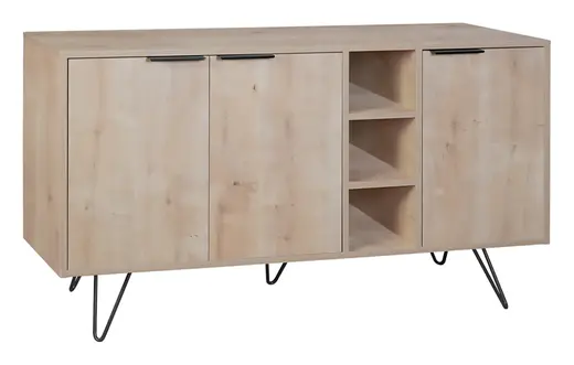 Niche Sideboard Buffet Storage Cabinet 37H x 56W - Light Oak - 56 x 14 x 32