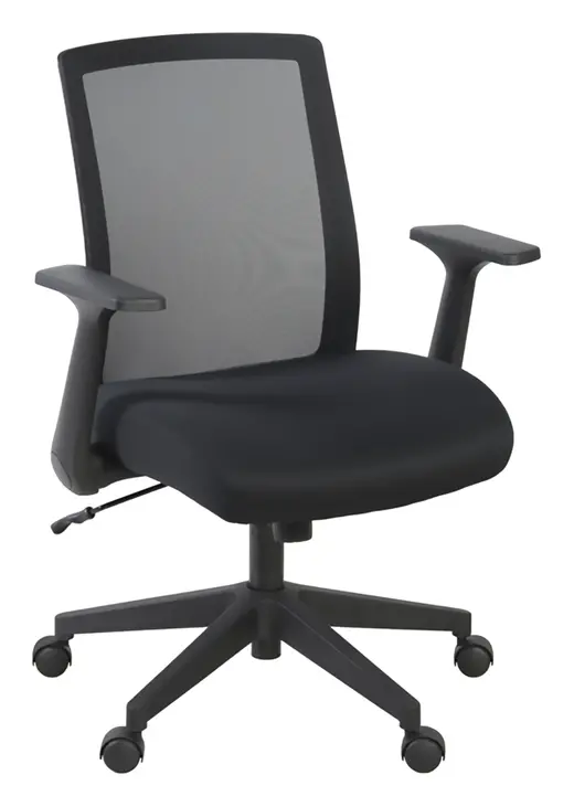 Regency Squire Ergonomic Task Mesh Office Swivel Chair with Flip Up Arms, Commerical Grade - Black-39.5 - 26.5 x 21 x 36-39.5