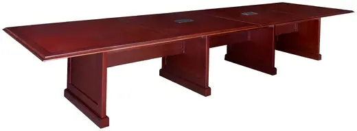 Regency Prestige 16 ft. Traditional Conference Table with 2 Charging Ports- Mahogany - 192 x 50 x 29