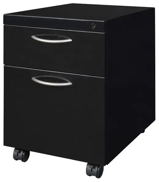 Regency Fusion Mobile Box File Pedestal- Black - 15 x 18 x 22.5