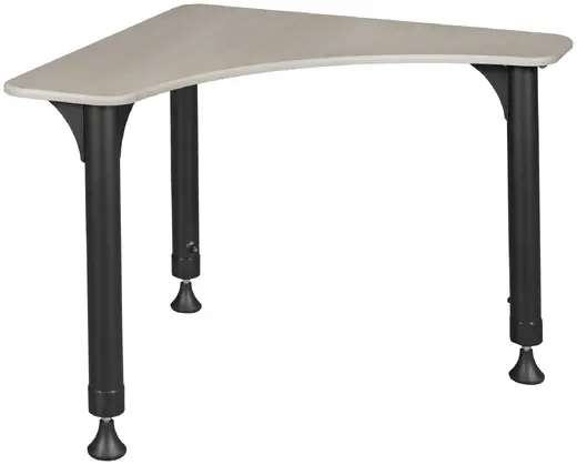 Regency 28 in Boomerang Height Adjustable Activity School Desk- Maple-34 - 28 x 28 x 23-34