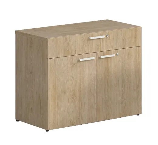 2 Door Storage Cabinet w/Slide Out Top Drawer - 36Wx20Dx29H