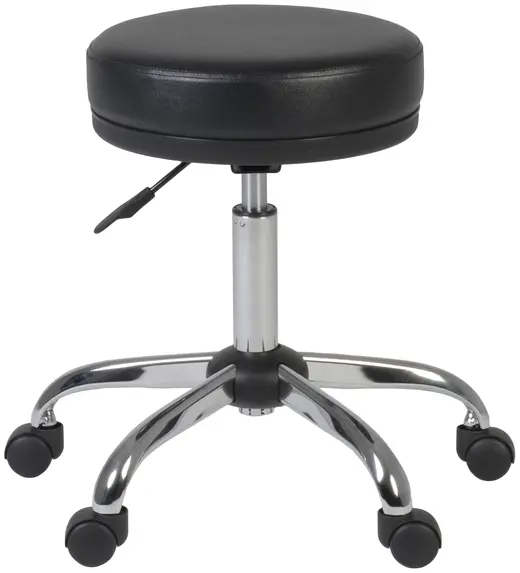 Regency ComfortCare Armless Medical Stool, TAA Compliant - Black-26.5 - 23 x 23 x 20-26.5