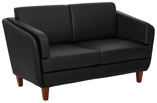 Faux Leather Loveseat