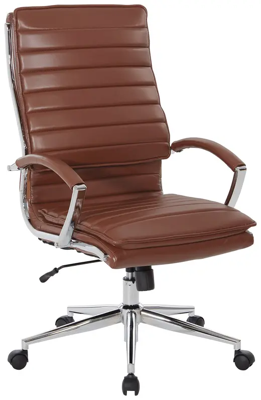 High Back Manager's Faux Leather Conference Chair - 28.75W x 25.25D x 42/46H
