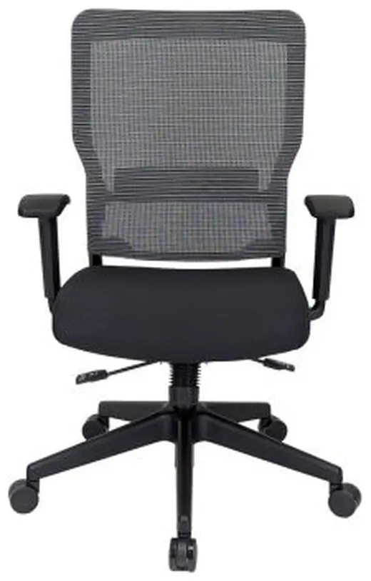 Rumor Mesh Back Chair, Black Frame, Shadow Weave Mesh, Twilight Black Seat - 28 x 28 x 41.5/46.5