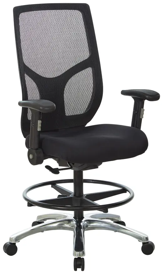 Mesh Back Drafting Stool Chair - 29 x 26.25 x 46.57/56