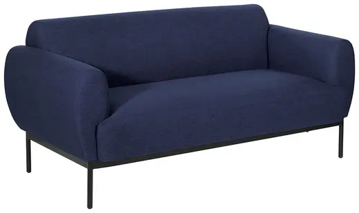 Delta Sofa w/ Black Metal Legs - 66.75 x 35.25 x 31.5