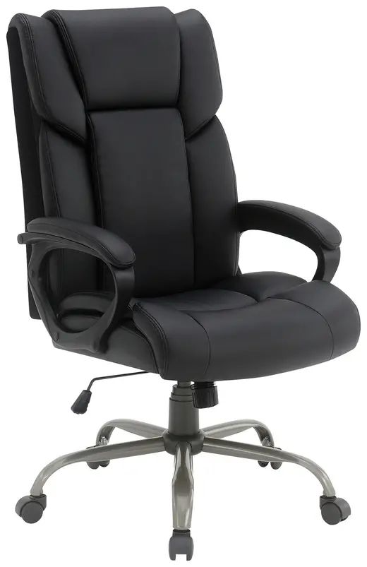 High Back Faux Leather Executive Chair - 28.75 x 28.5 x 45.25