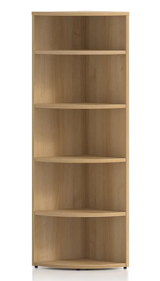 Open Corner Bookcase - 24W x 24D x 73H