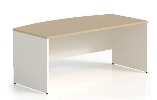 Bow Front Desk Shell - 72W x 36D x 29H