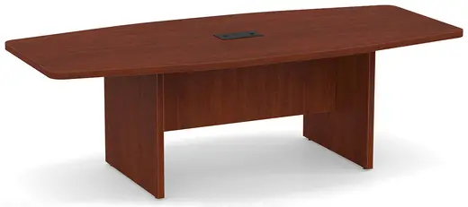 95 x 33/44 Boat Shaped Conference Table (1pc leaf)