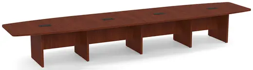 216 x 33/48 Boat Shaped Conference Table (4pc leaf)