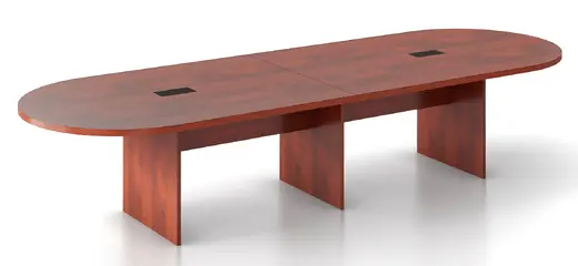 144 x 48 Racetrack Conference Table - 2 Leaf
