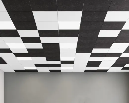 Set of 8 Solid Design Acoustic Ceiling Tiles