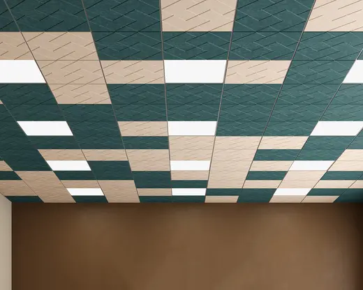 Set of 8 Interlock Design Acoustic Ceiling Tiles