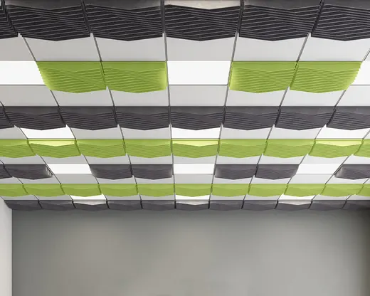 Set of 8 Angle 1 Progressive Blade Acoustic Ceiling Tiles