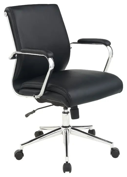 Mid Bk Antimicrobial Fabric Chair