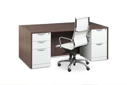 Five Pedestal Desk for a Traditional look