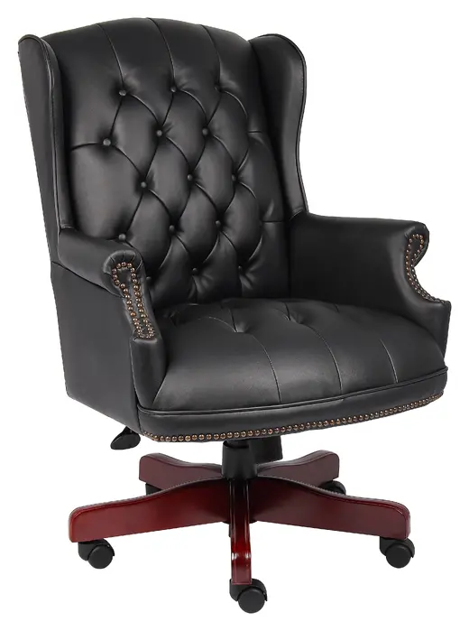 Wingback Traditional Chair In Black