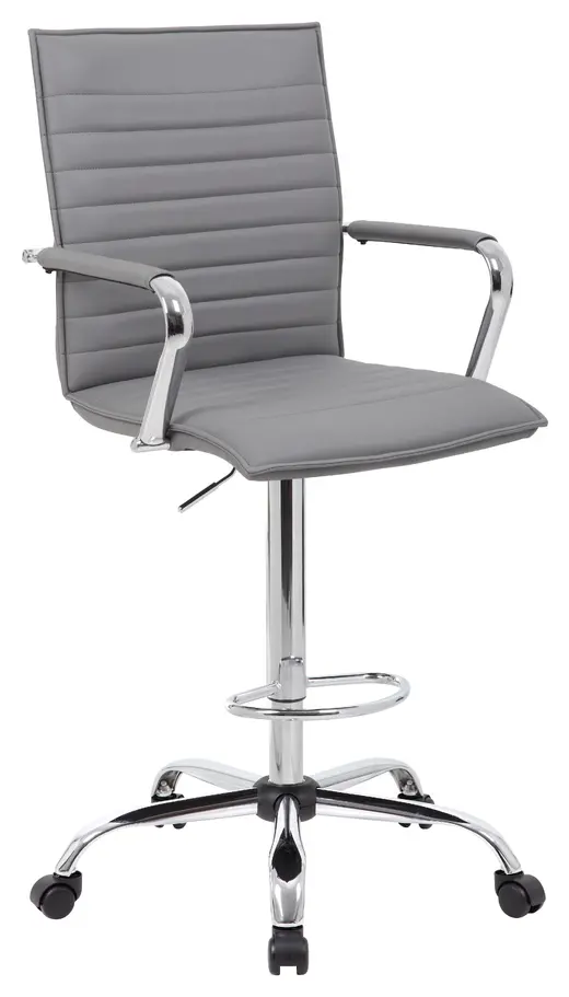 Vinyl Ribbed Drafting Stool