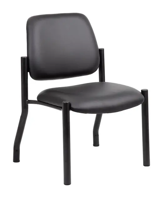Antimicrobial Armless Guest Chair, 300 lb. weight capacity