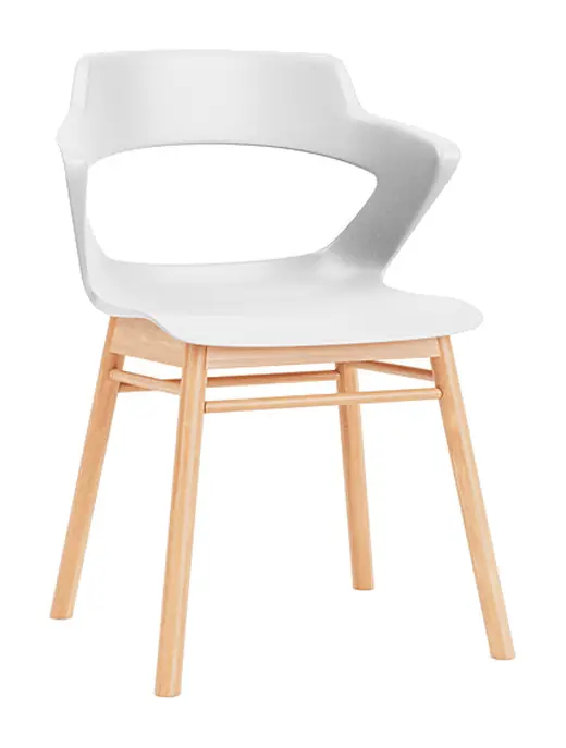 Zee - Guest Chair on Modern Wooden Base