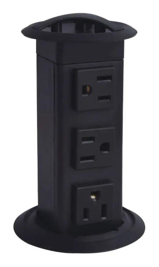Grommet Pull Up Power, 6' Cord