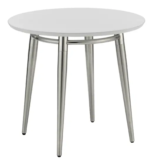 Brooklyn 30 Round End Table, White